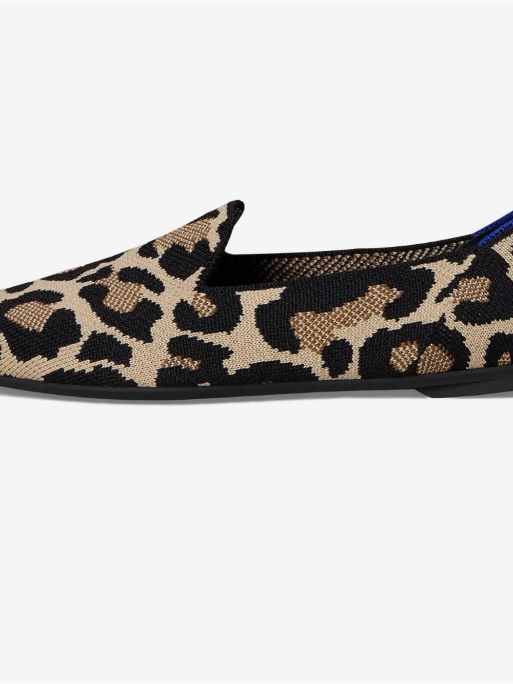 Rothy's Leopard Knit Loafers - Black & Tan - Picture 2 of 8